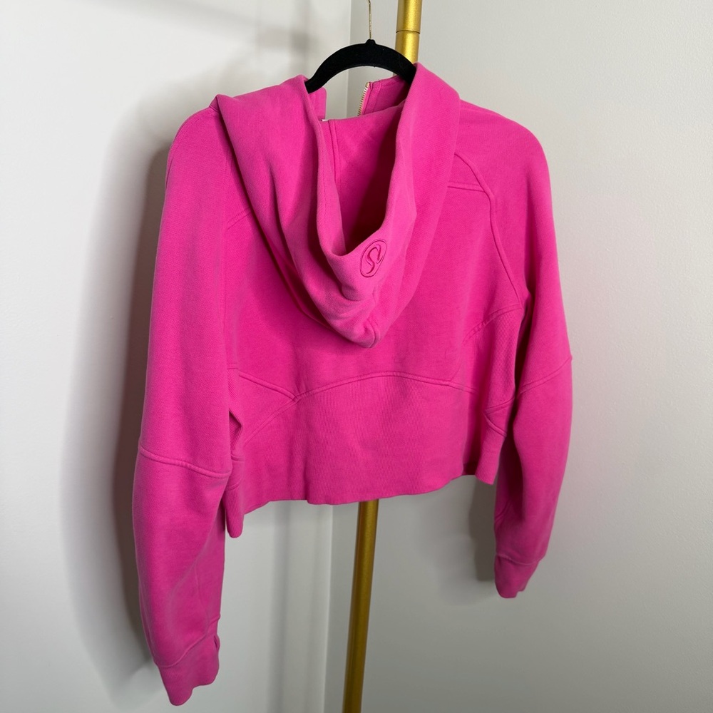Lululemon Scuba Oversized Full-Zip Hoodie Sonic Pink Gold - Picture 7 of 9